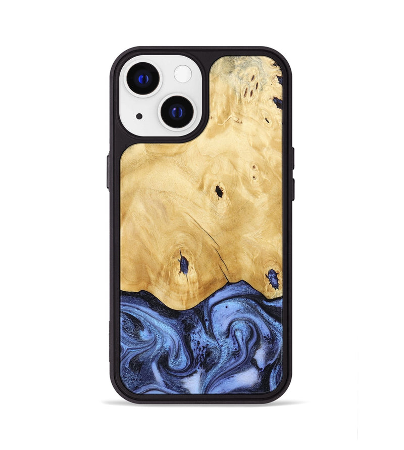 iPhone 13 Wood Phone Case - Rena (Blue, 805987)