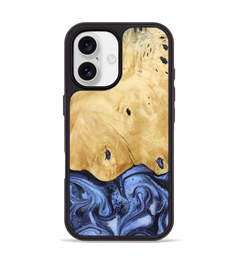 iPhone 17 Wood Phone Case - Rena (Blue, 805987)