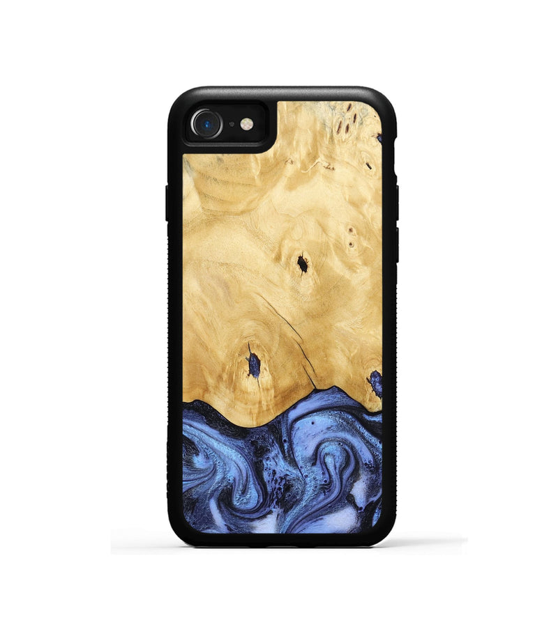 iPhone SE Wood Phone Case - Rena (Blue, 805987)