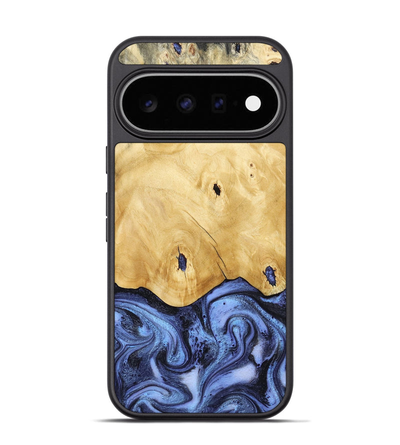 Pixel 11 Pro Wood Phone Case - Rena (Blue, 805987)
