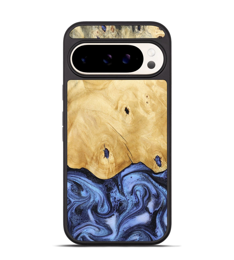 Pixel 9 Wood Phone Case - Rena (Blue, 805987)