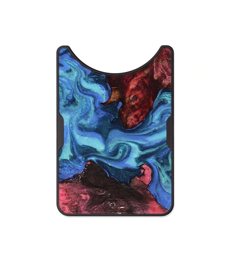 Alloy Wood Wallet - Cora (Blue, 805989)