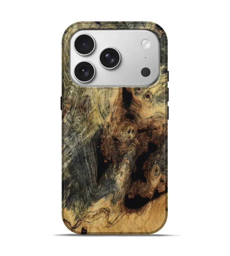 iPhone 17 Pro Wood Live Edge Phone Case - Delma (Wood Burl, 806050)