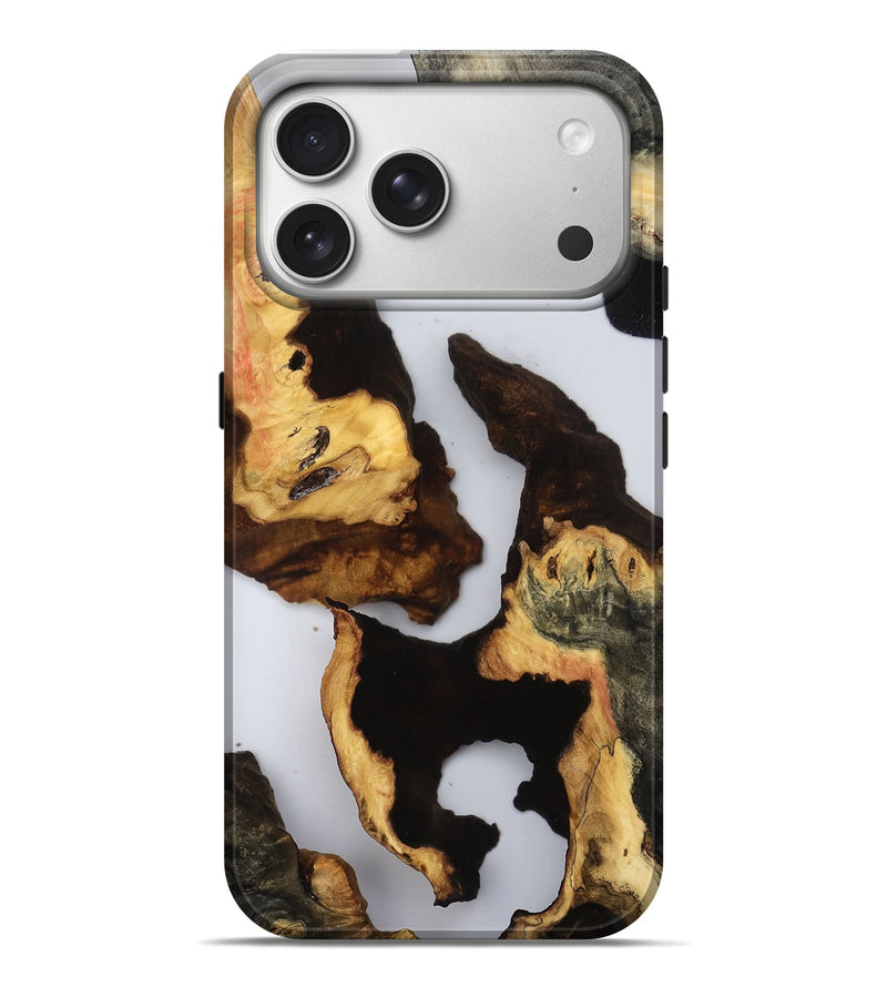 iPhone 17 Pro Max Wood Live Edge Phone Case - Brittni (Clear, 806054)