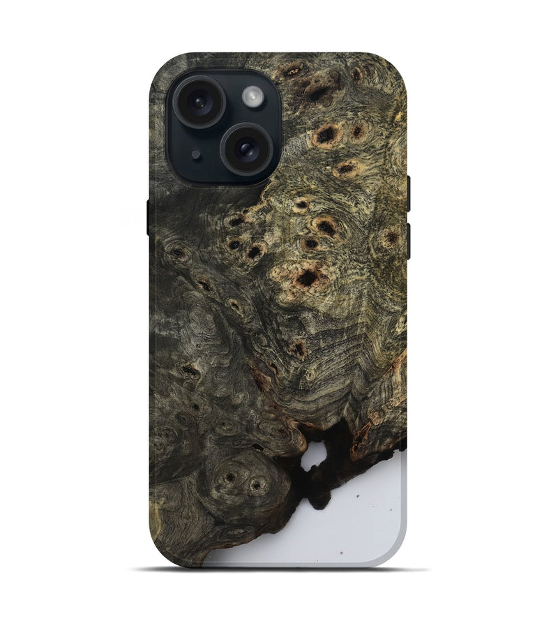 iPhone 15 Wood Live Edge Phone Case - Leticia (Clear, 806059)