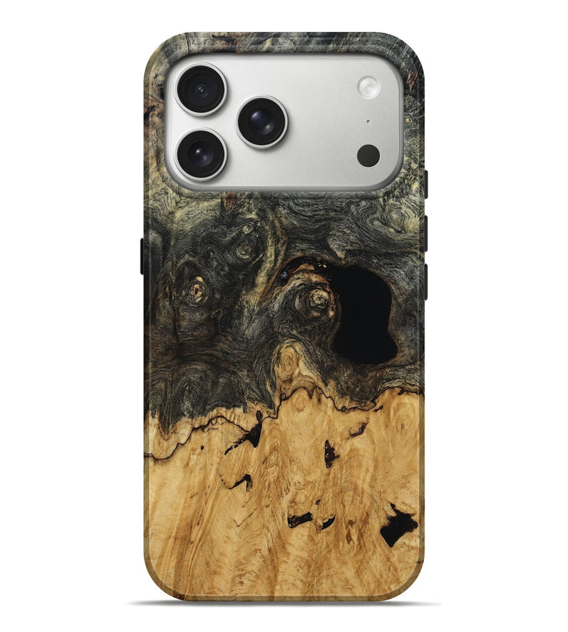 iPhone 17 Pro Max Wood Live Edge Phone Case - Bear (Wood Burl, 806064)