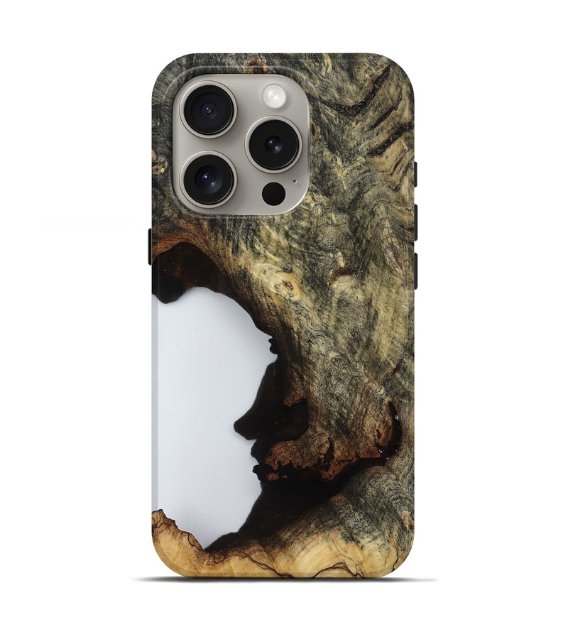 iPhone 16 Pro Wood Live Edge Phone Case - Elenora (Clear, 806071)