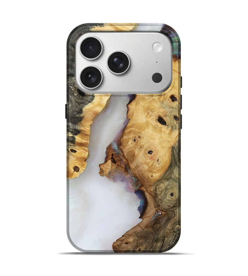 iPhone 17 Pro Wood Live Edge Phone Case - Jerry (Clear, 806077)