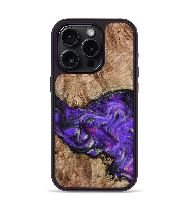 iPhone 15 Pro Wood Phone Case - Cannon (Purple, 806102)