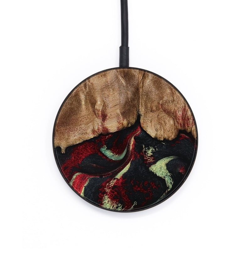 Circle Wood Wireless Charger - Terese (Red, 806103)