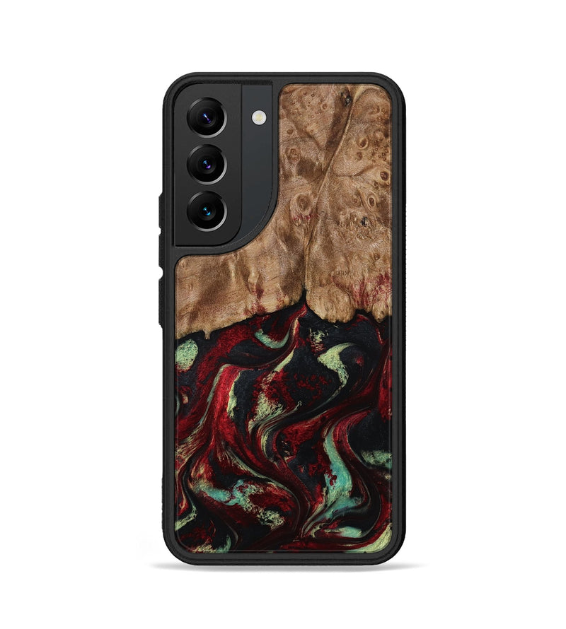Galaxy S22 Wood Phone Case - Terese (Red, 806103)