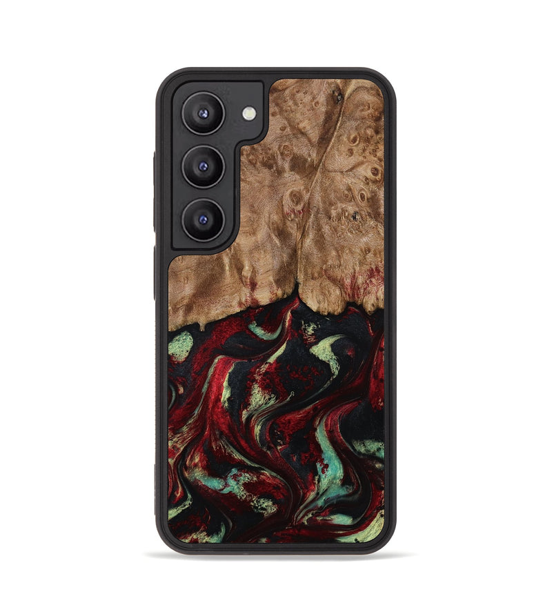 Galaxy S23 Wood Phone Case - Terese (Red, 806103)
