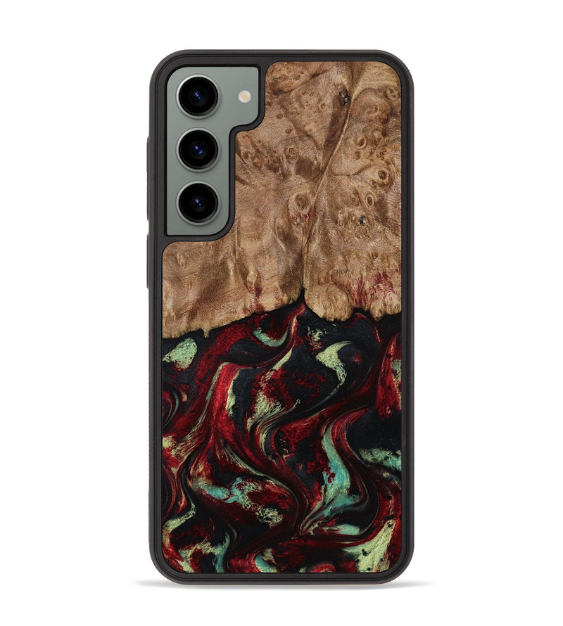 Galaxy S23 Plus Wood Phone Case - Terese (Red, 806103)