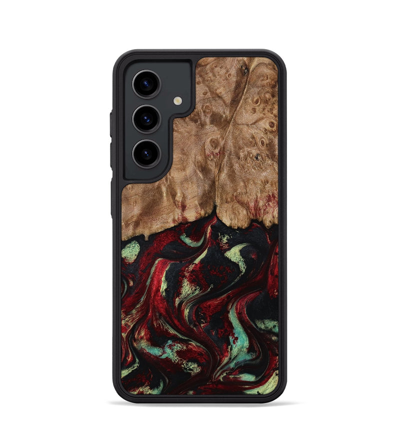 Galaxy S24 Wood Phone Case - Terese (Red, 806103)