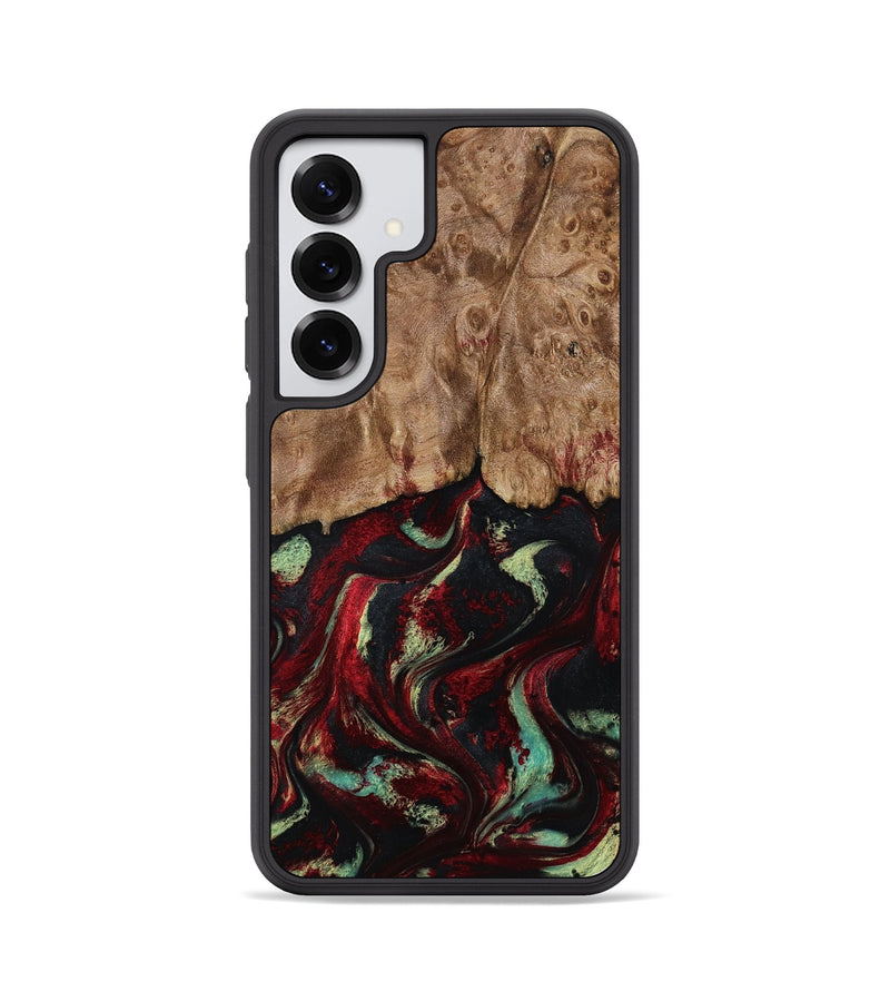 Galaxy S25 Wood Phone Case - Terese (Red, 806103)