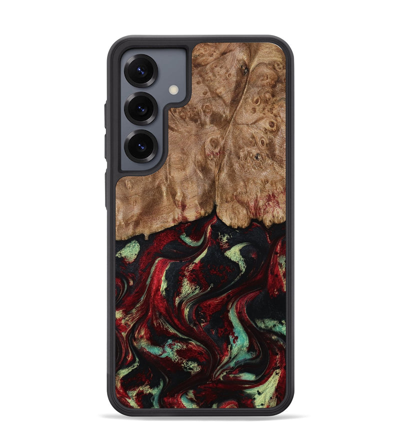 Galaxy S25 Plus Wood Phone Case - Terese (Red, 806103)