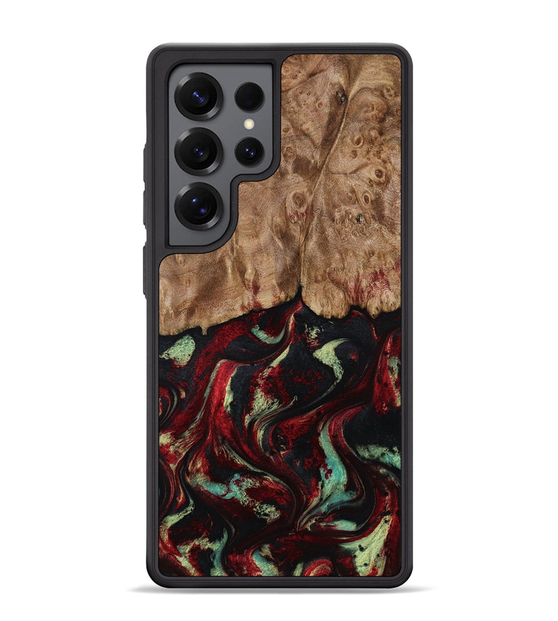 Galaxy S25 Ultra Wood Phone Case - Terese (Red, 806103)