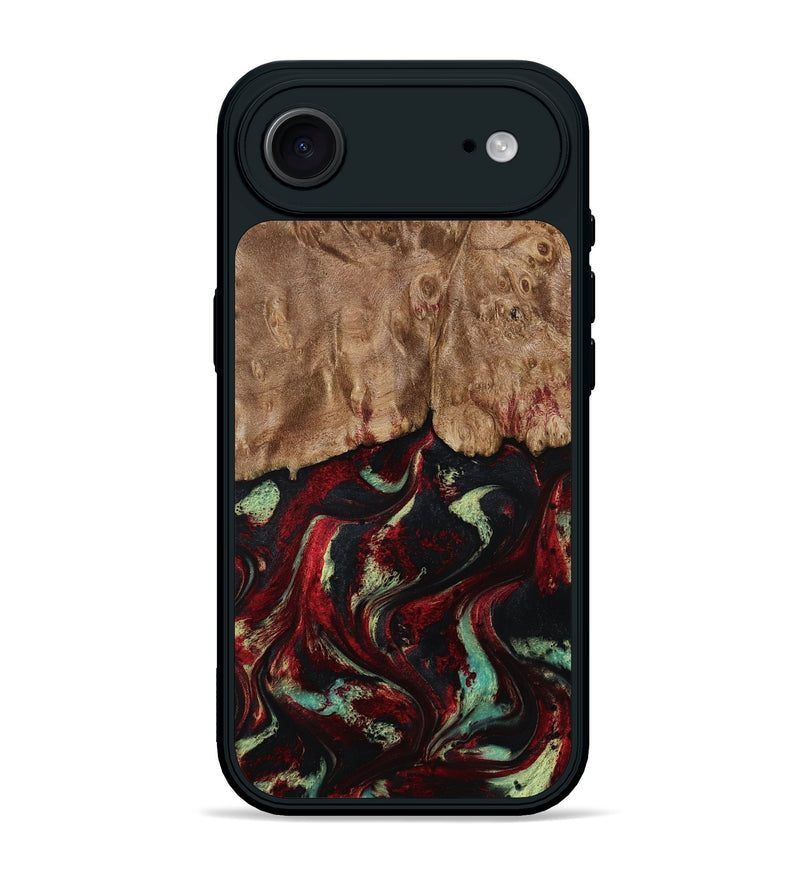 iPhone 17 Air Wood Phone Case - Terese (Red, 806103)