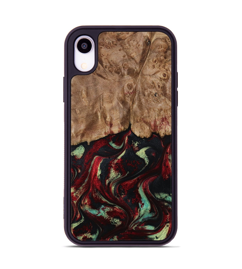 iPhone Xr Wood Phone Case - Terese (Red, 806103)