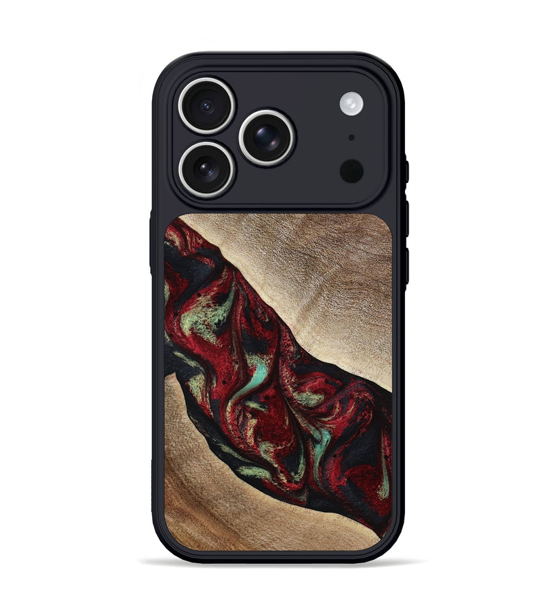 iPhone 17 Pro Wood Phone Case - Latanya (Red, 806104)