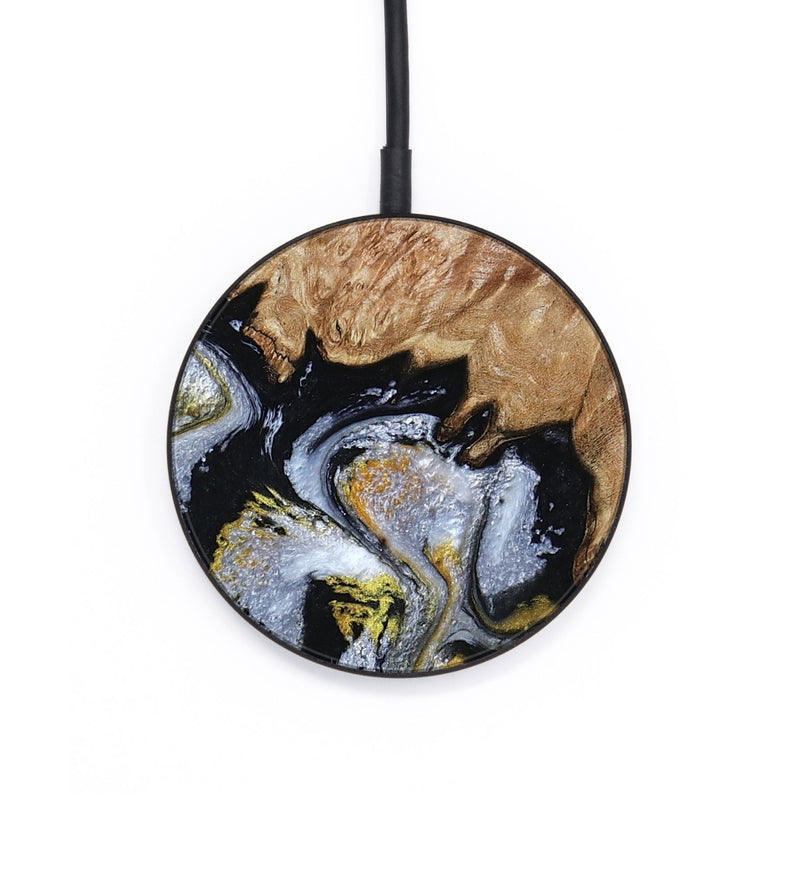 Circle Wood Wireless Charger - Shasta (Black & White, 806111)