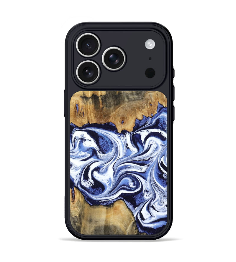 iPhone 17 Pro Wood Phone Case - Lawanda (Blue, 806116)