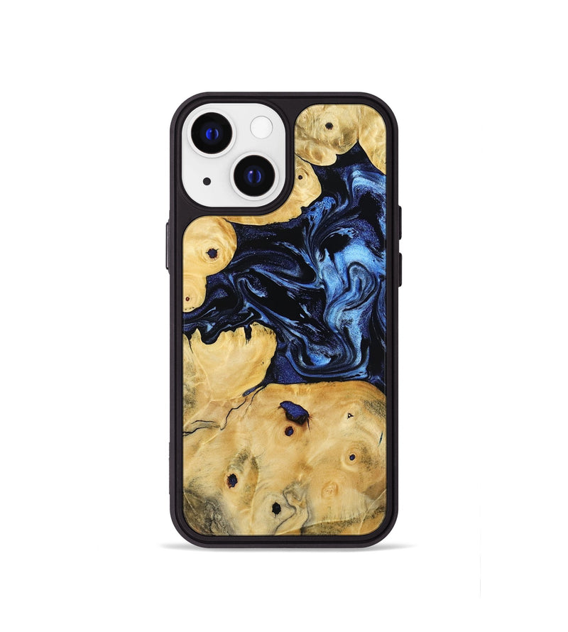 iPhone 13 mini Wood Phone Case - Brycen (Blue, 806117)