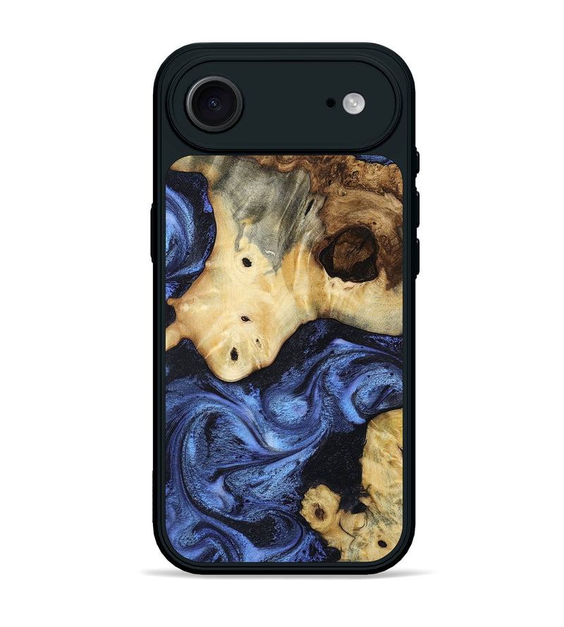 iPhone 17 Air Wood Phone Case - Pete (Blue, 806120)