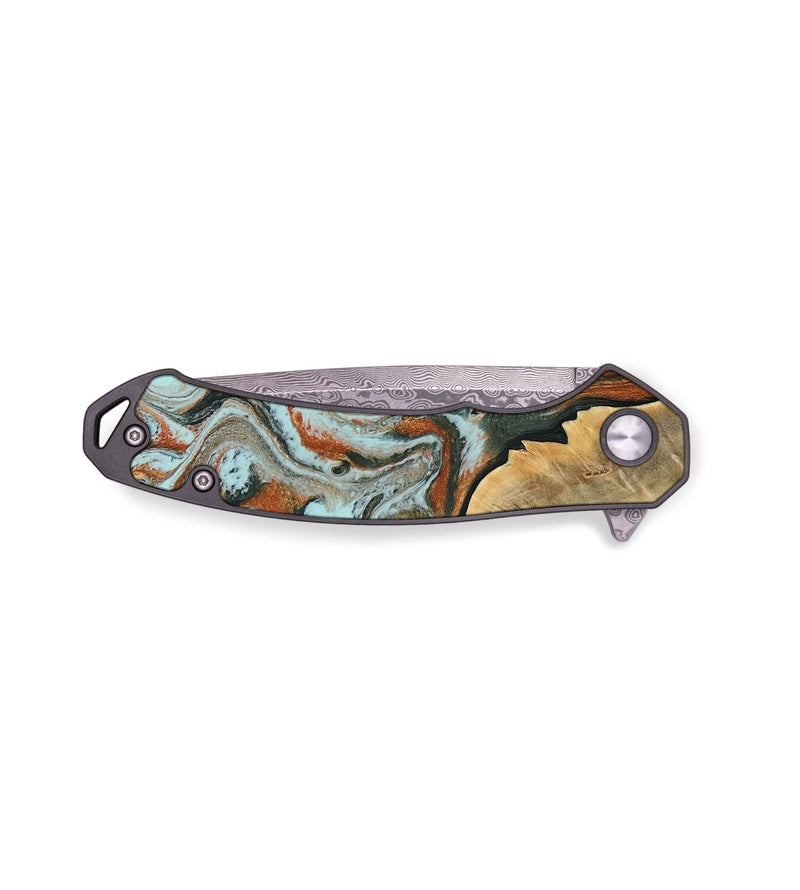 EDC Wood Pocket Knife - Kailee (Green, 806124)