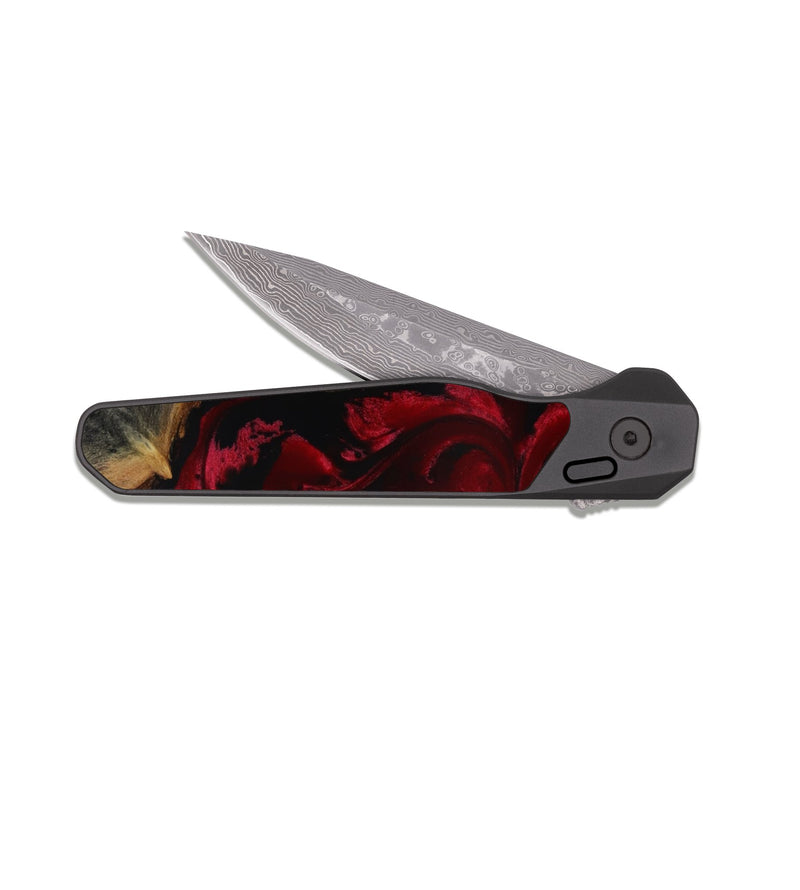 EDC Dark Wood Pocket Knife - Addison (Red, 806181)
