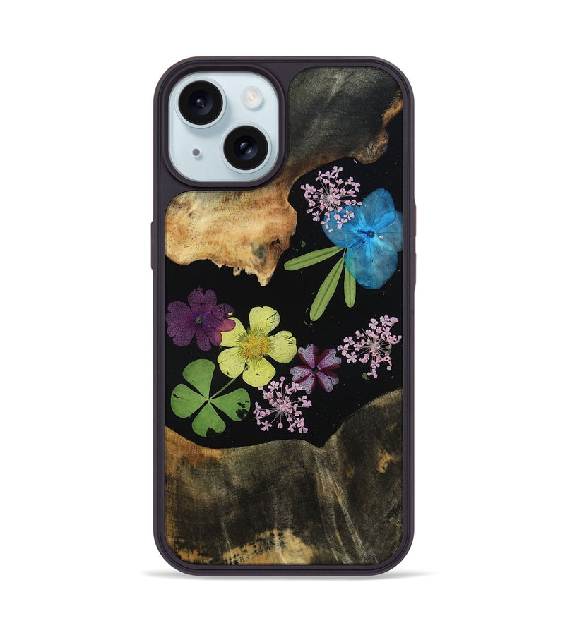 iPhone 15 Wood Phone Case - Maureen (Bloom, 806246)