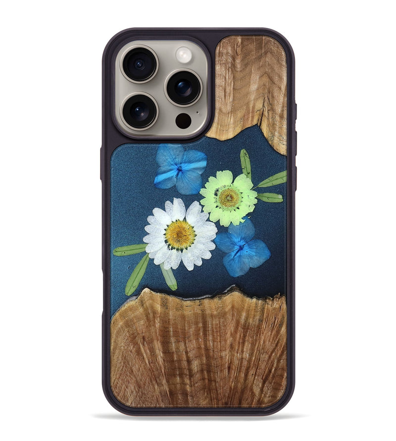 iPhone 16 Pro Max Wood Phone Case - Howard (Bloom, 806276)