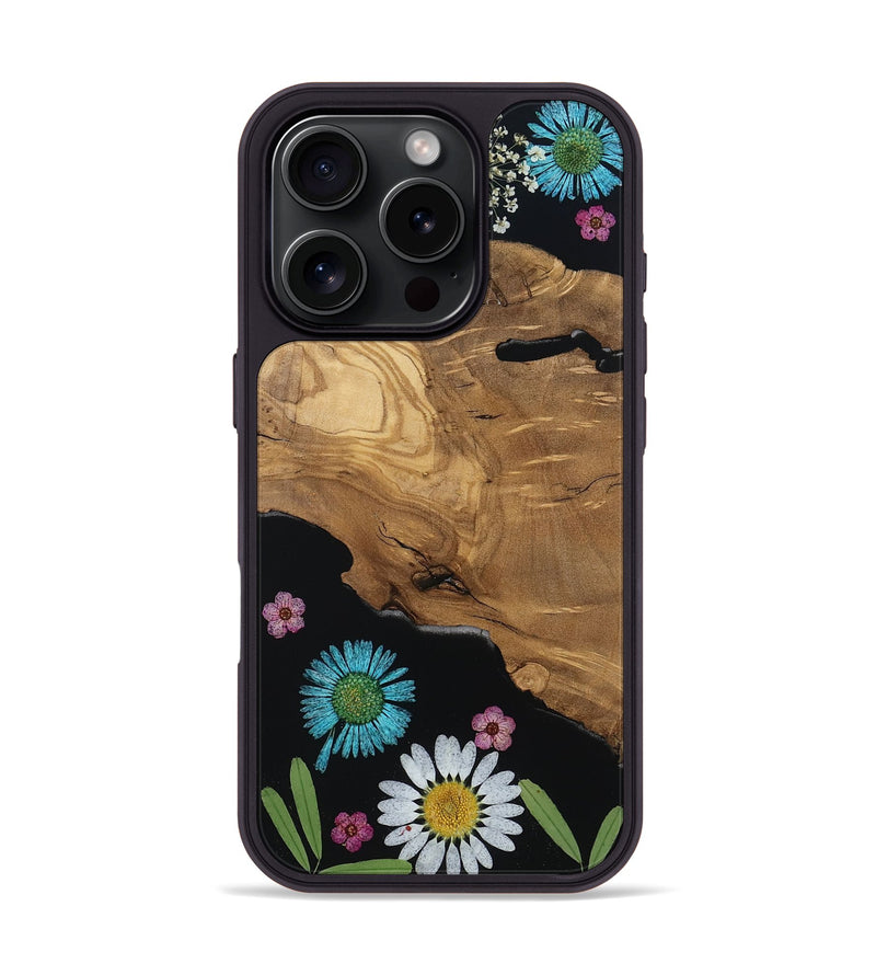 iPhone 16 Pro Wood Phone Case - Hallie (Bloom, 806322)