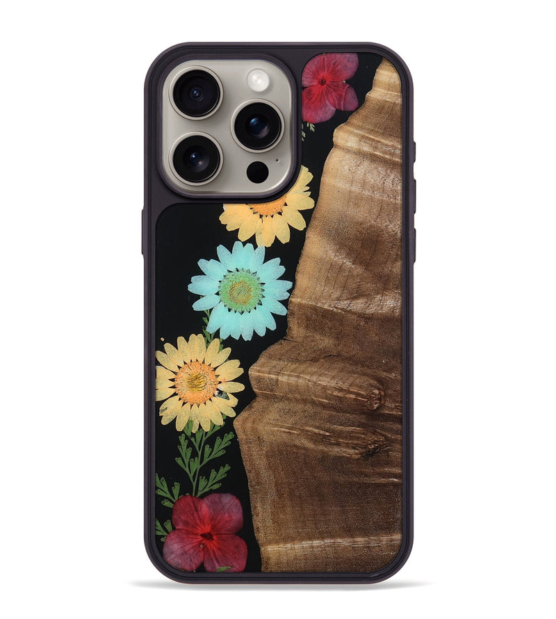 iPhone 15 Pro Max Wood Phone Case - Latisha (Bloom, 806343)