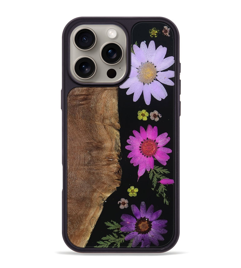 iPhone 16 Pro Max Wood Phone Case - Malayah (Bloom, 806355)