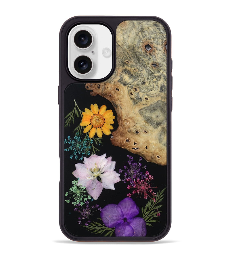 iPhone 16 Plus Wood Phone Case - Franco (Bloom, 806383)