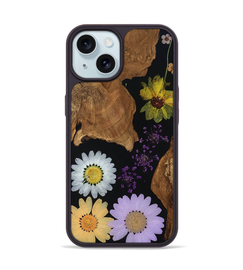 iPhone 15 Wood Phone Case - Mira (Bloom, 806391)