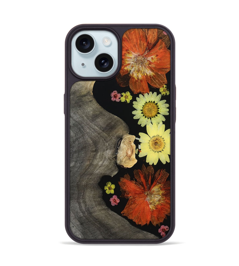 iPhone 15 Wood Phone Case - Deena (Bloom, 806397)