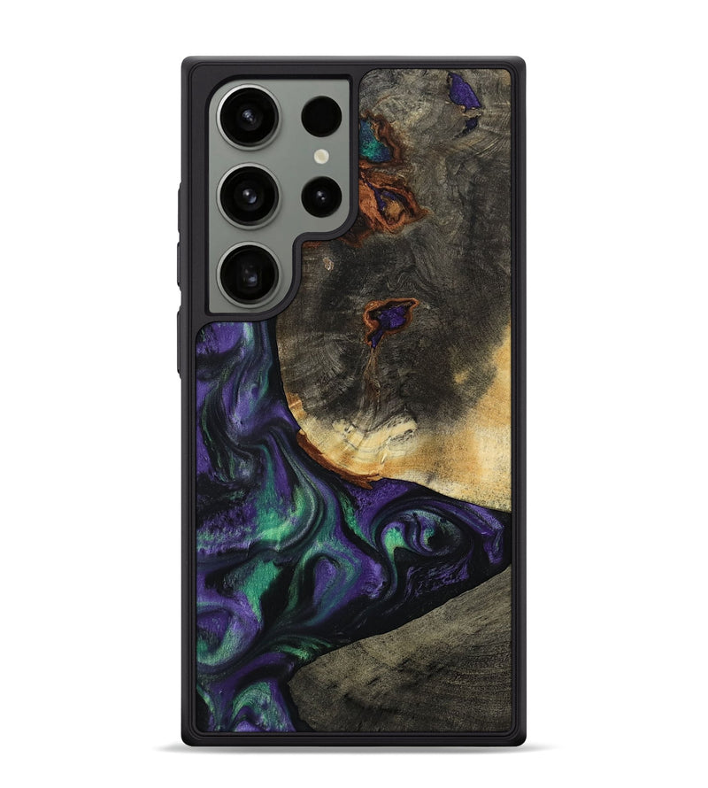 Galaxy S24 Ultra Wood Phone Case - Eliezer (Purple, 806418)