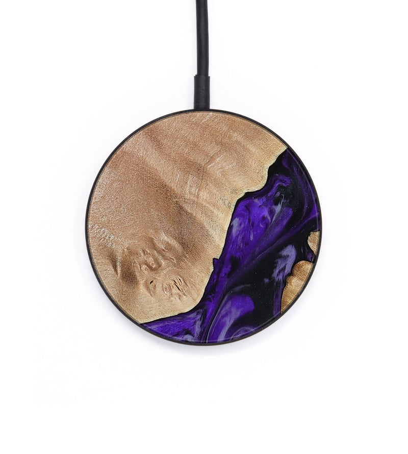 Circle Wood Wireless Charger - Nestor (Purple, 806421)