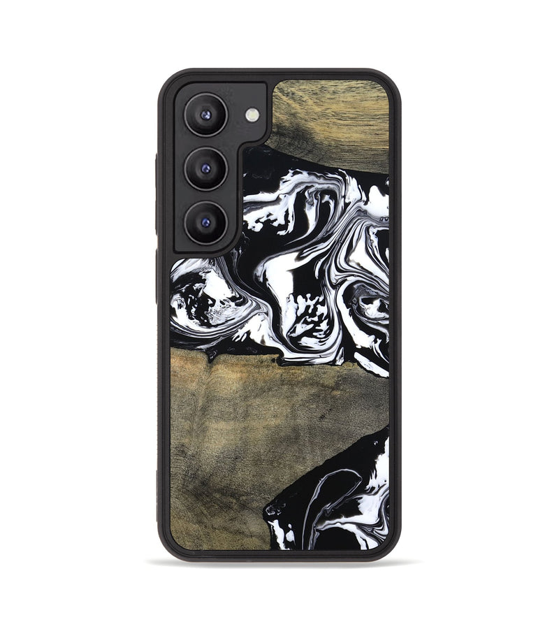 Galaxy S23 Wood Phone Case - Golda (Black & White, 806422)