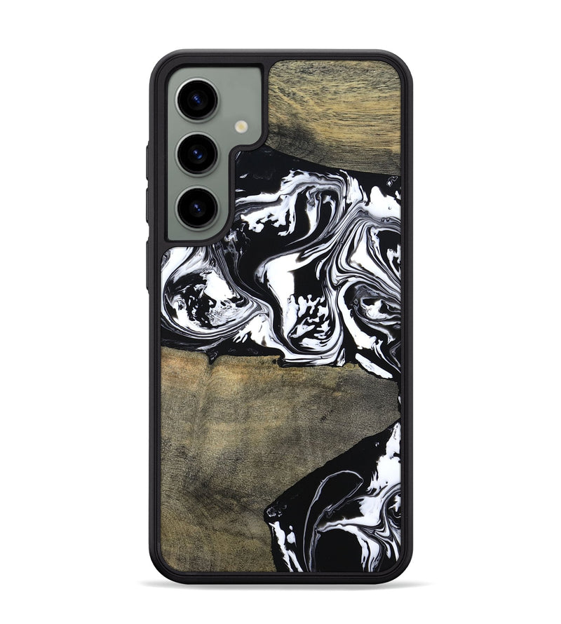 Galaxy S24 Plus Wood Phone Case - Golda (Black & White, 806422)