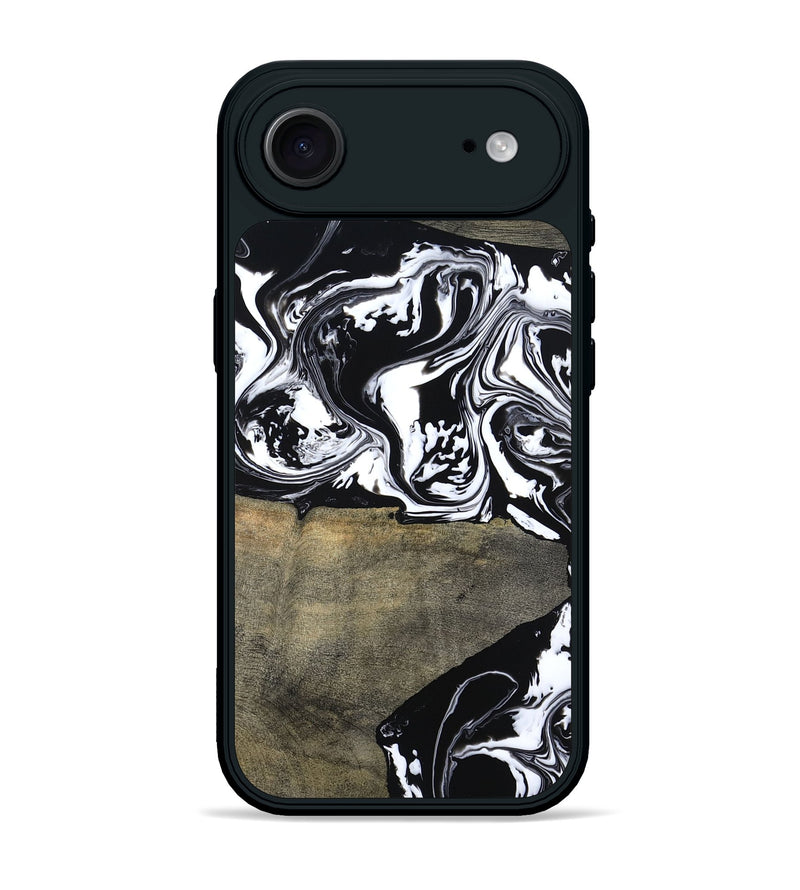 iPhone 17 Air Wood Phone Case - Golda (Black & White, 806422)
