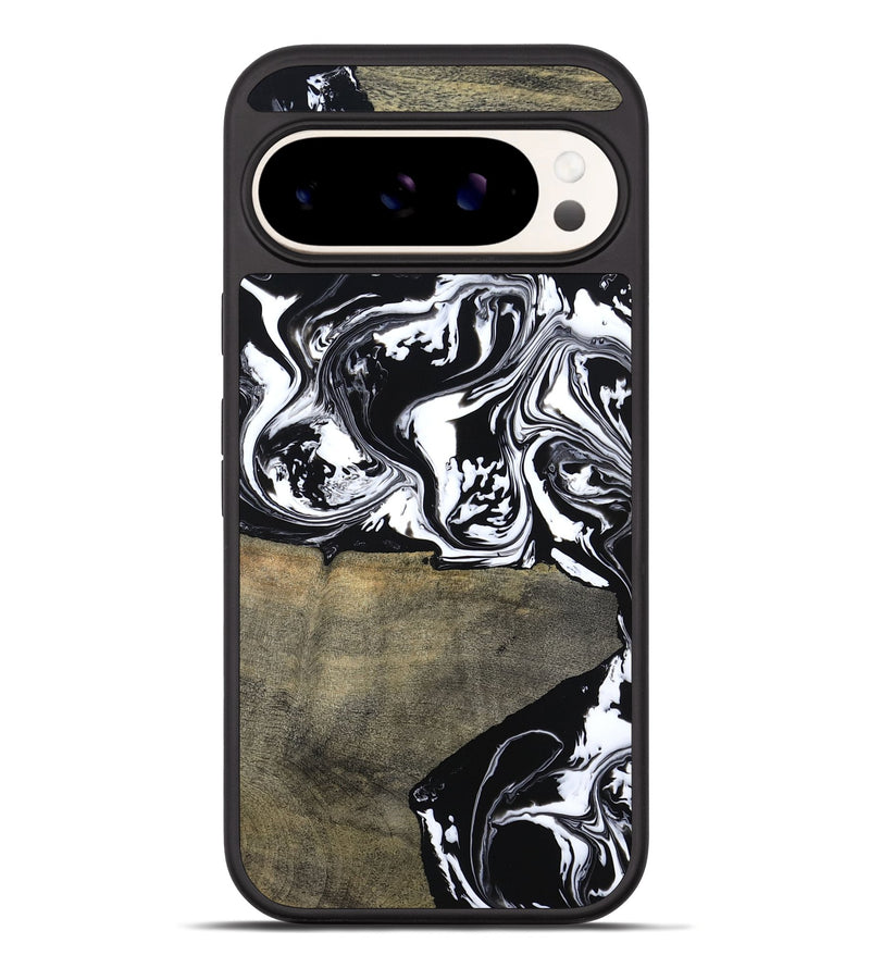 Pixel 10 Pro XL Wood Phone Case - Golda (Black & White, 806422)
