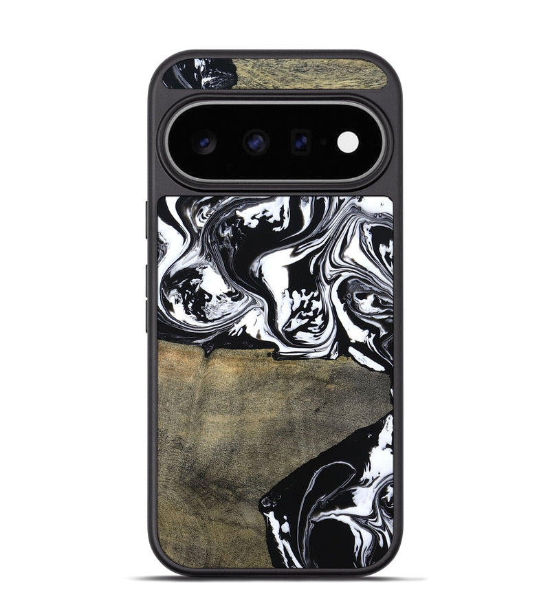 Pixel 11 Pro Wood Phone Case - Golda (Black & White, 806422)