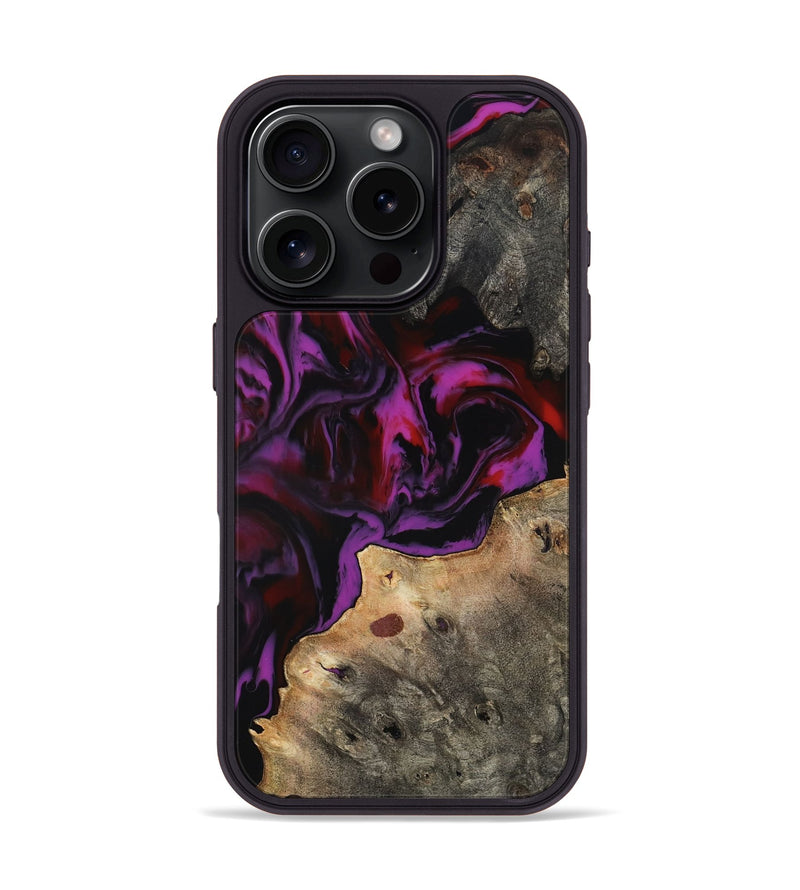 iPhone 16 Pro Wood Phone Case - Marlen (Red, 806428)