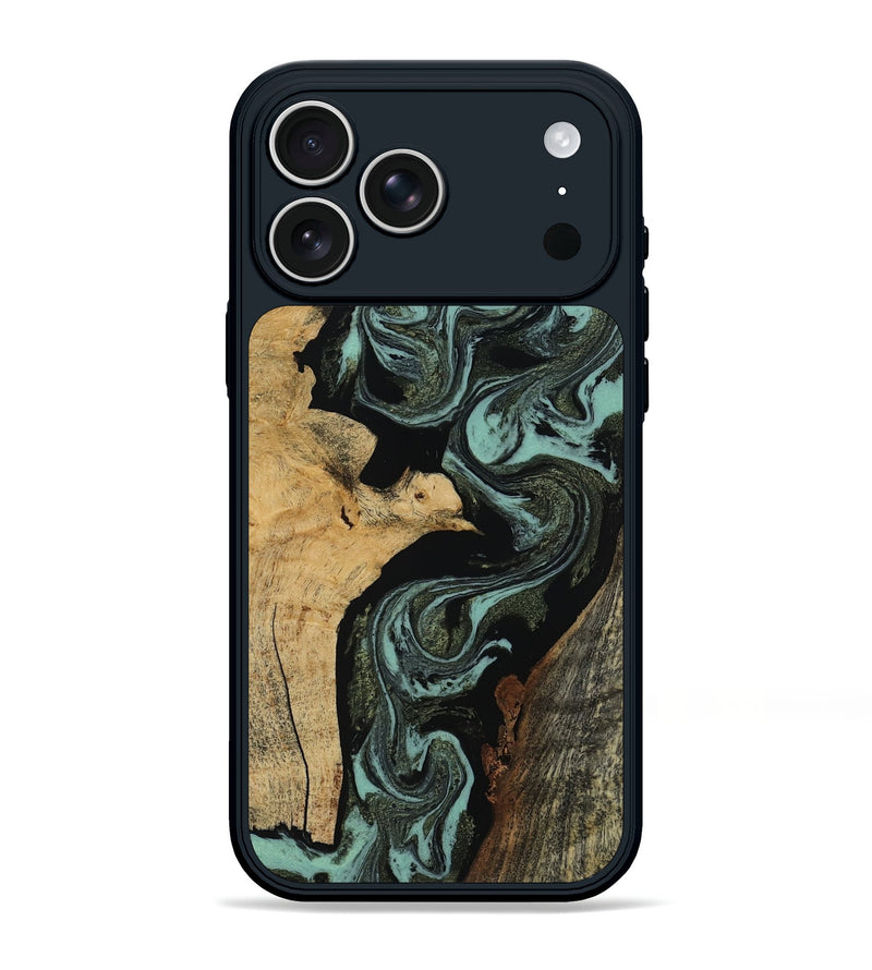 iPhone 17 Pro Max Wood Phone Case - Clover (Green, 806435)