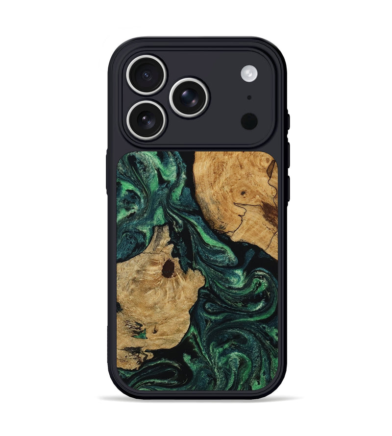 iPhone 17 Pro Wood Phone Case - Heidy (Green, 806436)