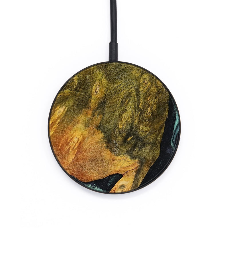 Circle Wood Wireless Charger - Tatiana (Green, 806439)