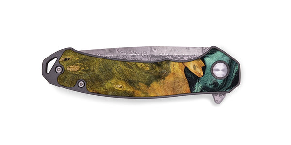 EDC Wood Pocket Knife - Tatiana (Green, 806439)